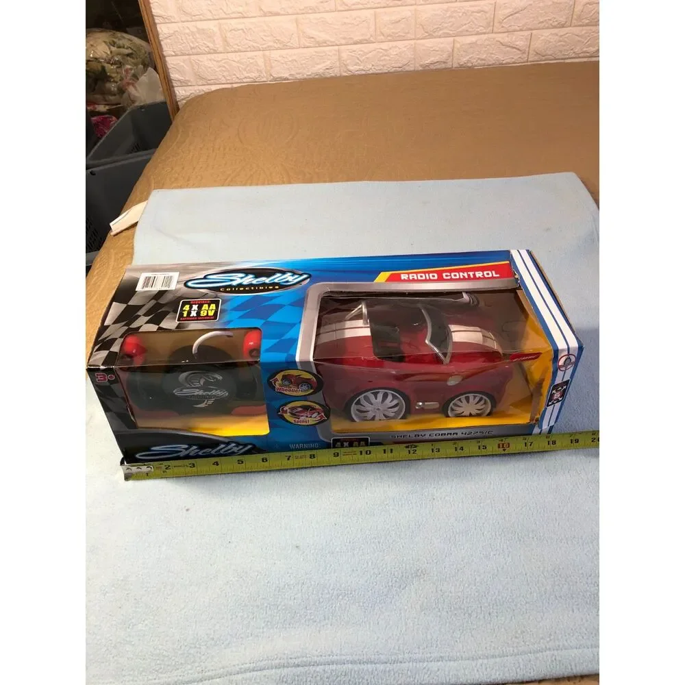 Shelby Collectible 1965 Cobra 427 S/C Radio Control RC Stunt Car Wheelie Red New